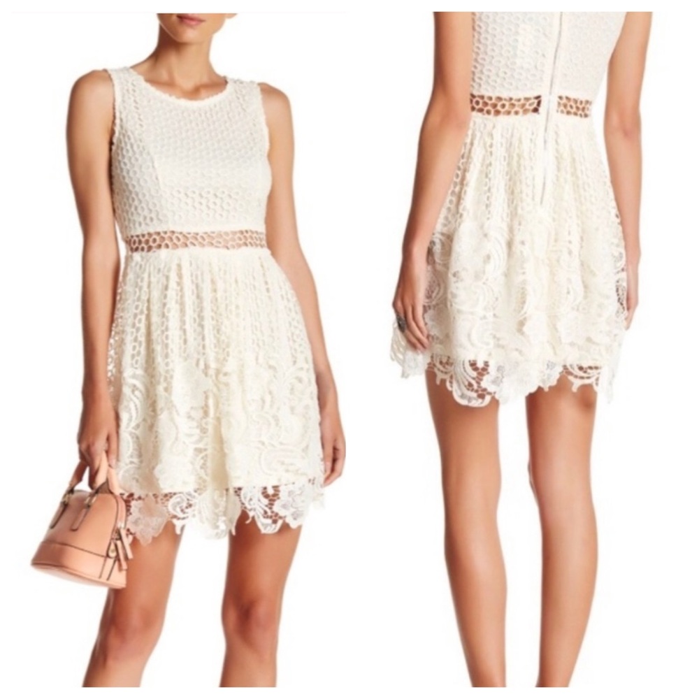 NWT Romeo & Juliet Elegant Ivory Lace Dress